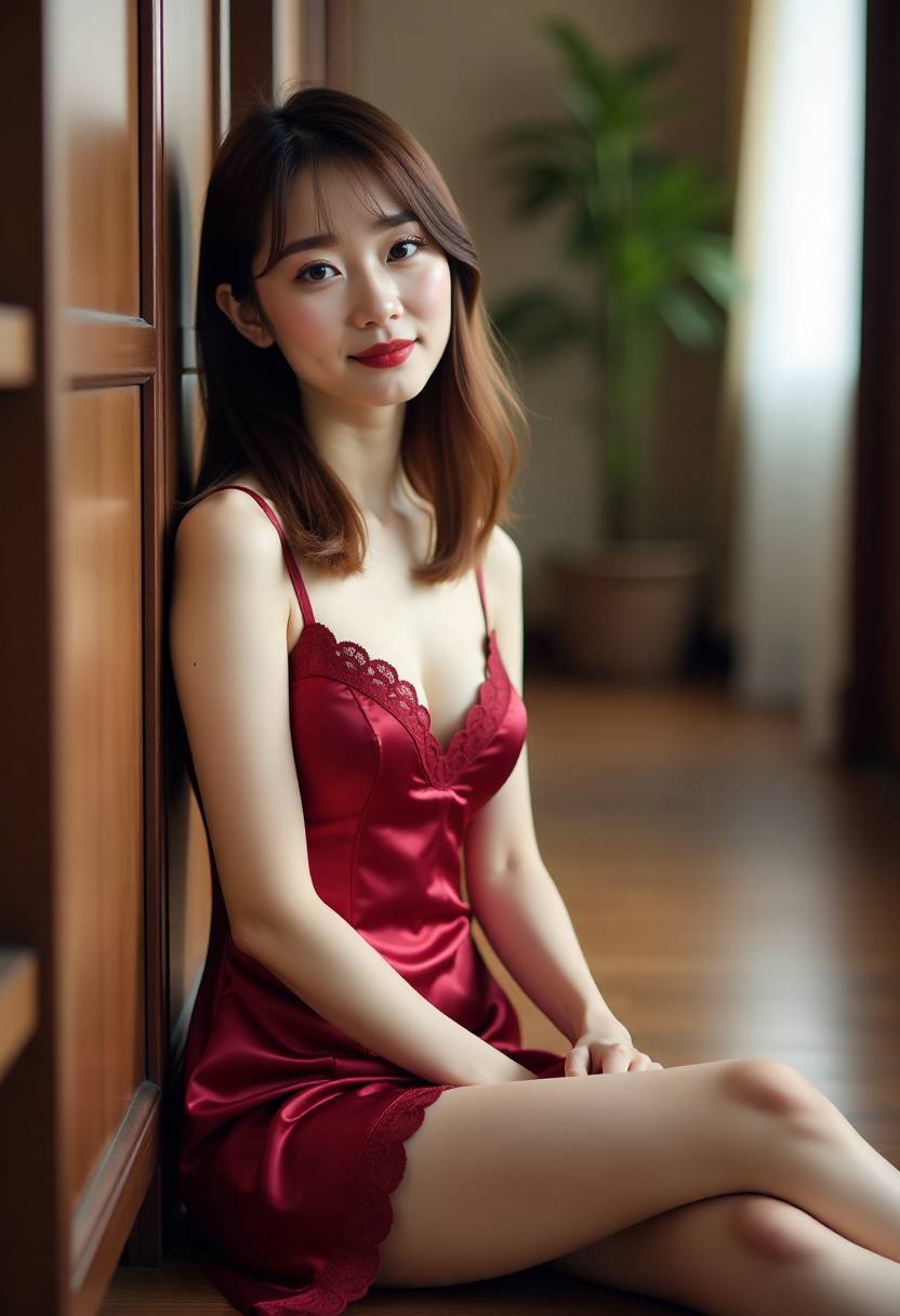 林间小路插画绘制直播间封面